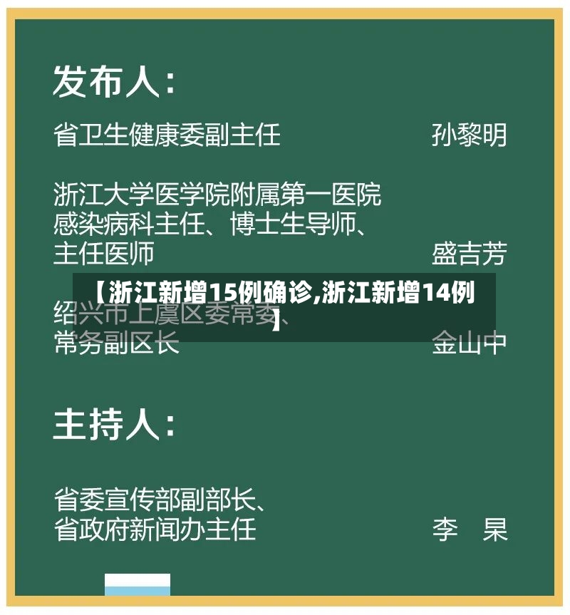 【浙江新增15例确诊,浙江新增14例】-第3张图片
