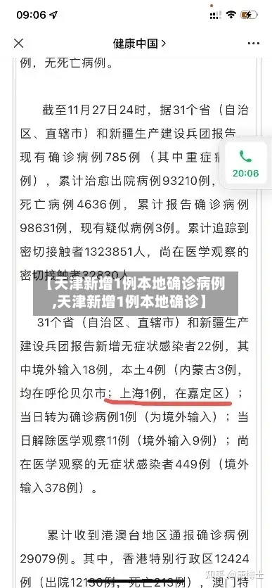 【天津新增1例本地确诊病例,天津新增1例本地确诊】-第2张图片