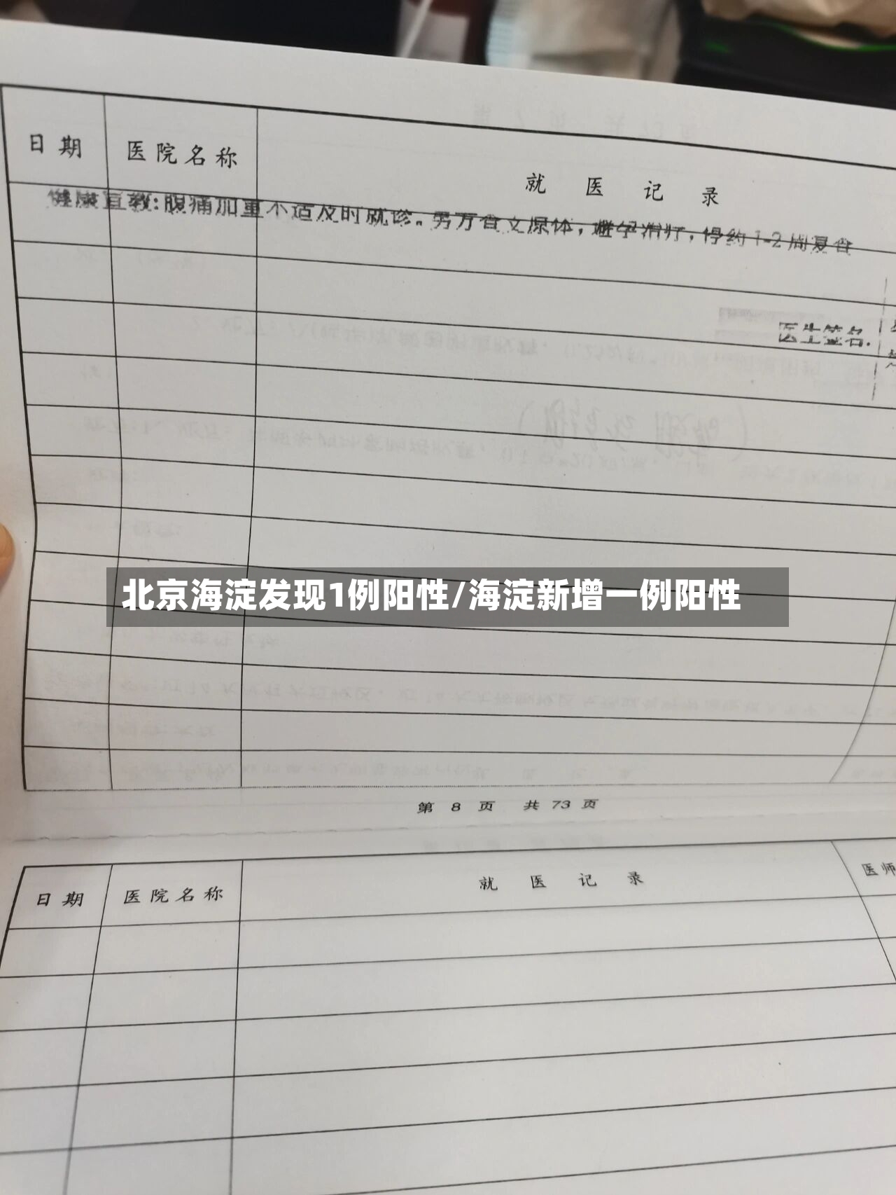 北京海淀发现1例阳性/海淀新增一例阳性