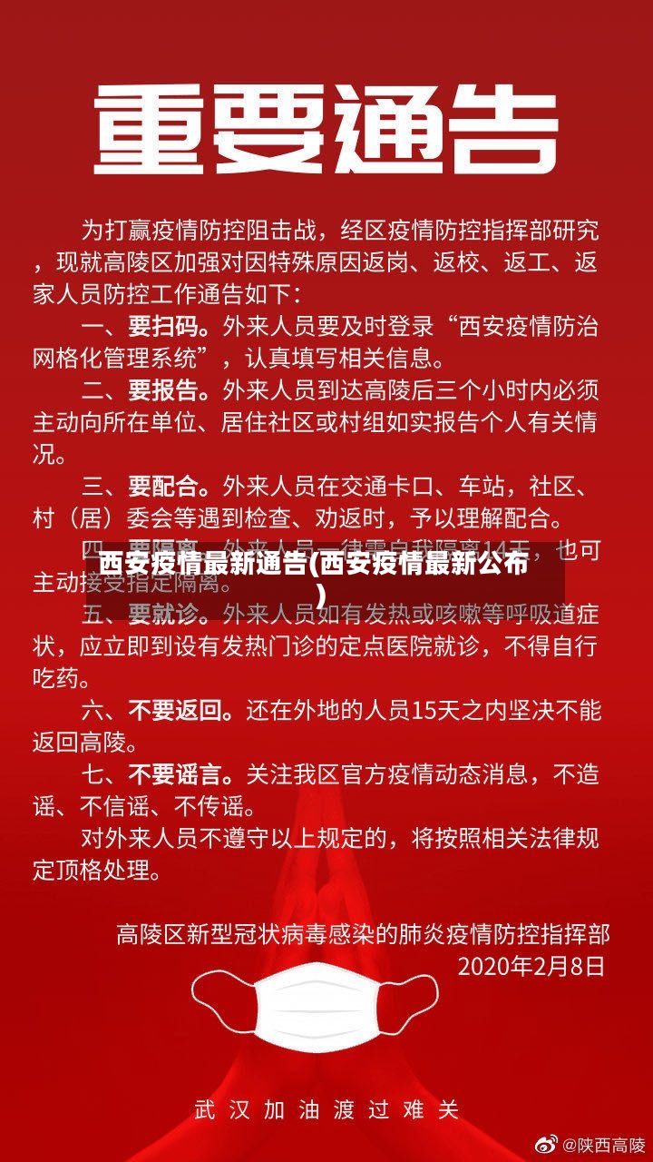 西安疫情最新通告(西安疫情最新公布)