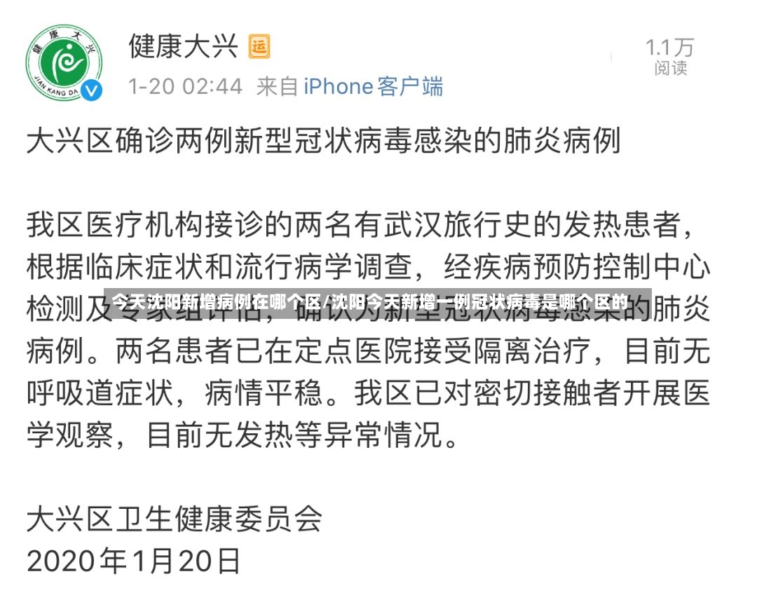 今天沈阳新增病例在哪个区/沈阳今天新增一例冠状病毒是哪个区的-第2张图片