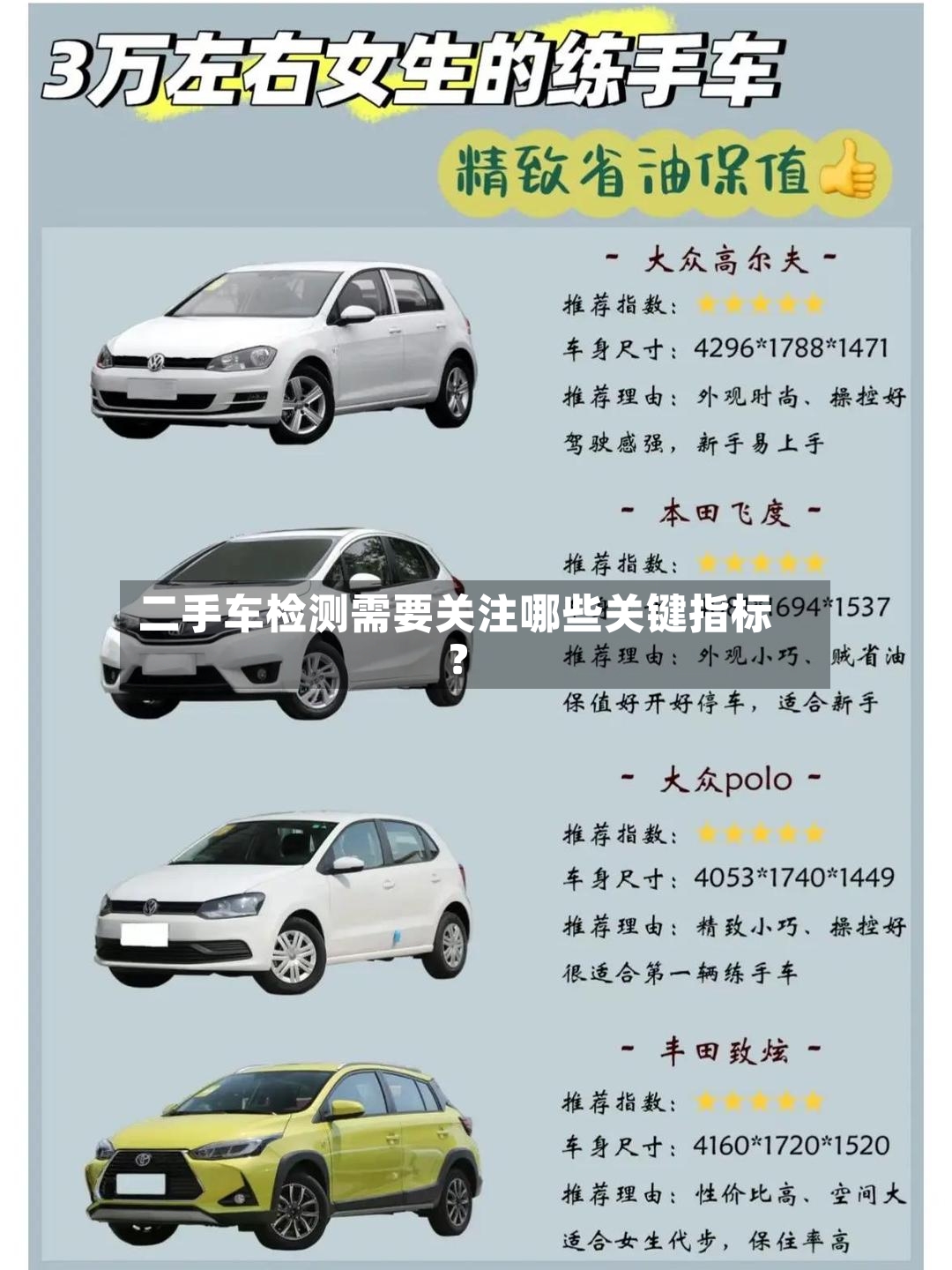 二手车检测需要关注哪些关键指标？-第2张图片
