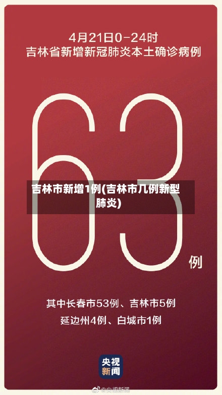吉林市新增1例(吉林市几例新型肺炎)