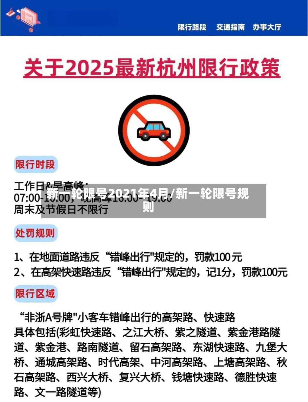 新一轮限号2021年4月/新一轮限号规则-第2张图片