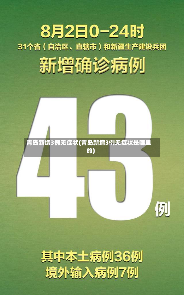青岛新增3例无症状(青岛新增3例无症状是哪里的)-第2张图片