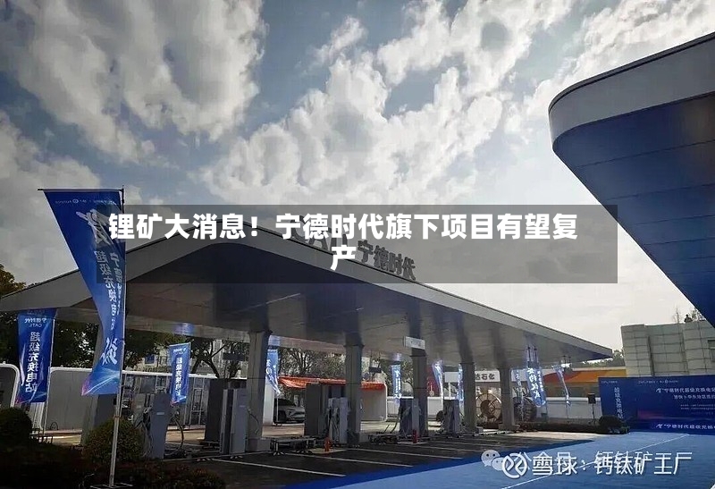 锂矿大消息!宁德时代旗下项目有望复产-第2张图片