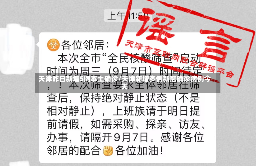 天津昨日新增5例本土确诊/天津新增多例新冠确诊病例今天-第2张图片