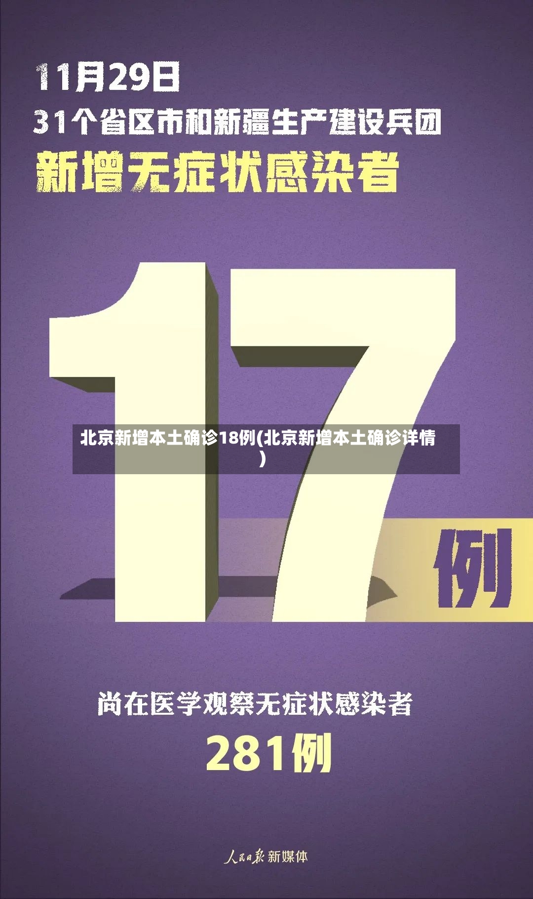 北京新增本土确诊18例(北京新增本土确诊详情)-第2张图片