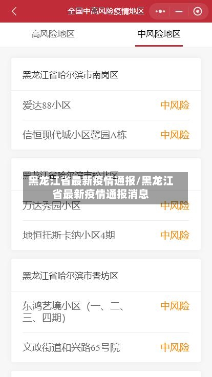 黑龙江省最新疫情通报/黑龙江省最新疫情通报消息-第3张图片