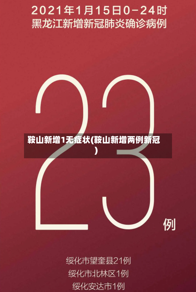 鞍山新增1无症状(鞍山新增两例新冠)