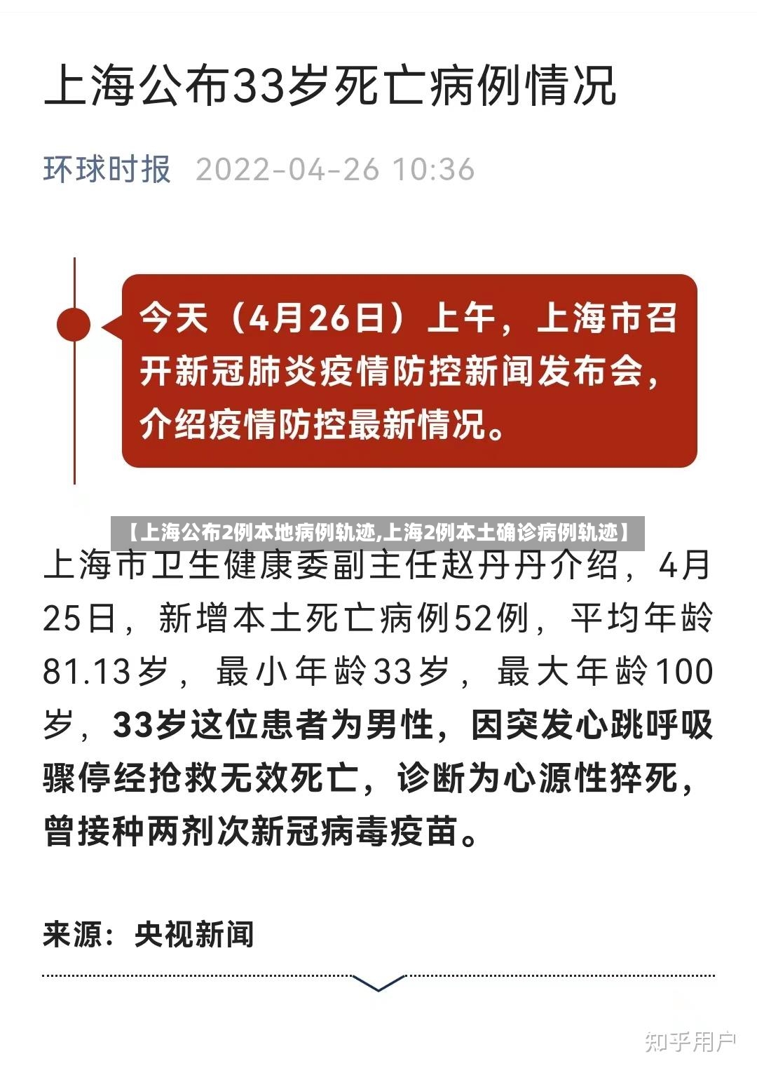 【上海公布2例本地病例轨迹,上海2例本土确诊病例轨迹】