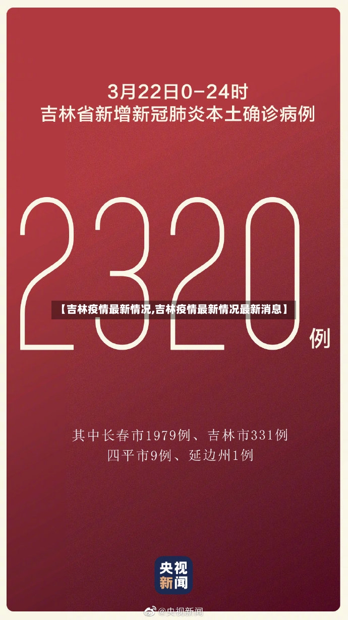 【吉林疫情最新情况,吉林疫情最新情况最新消息】