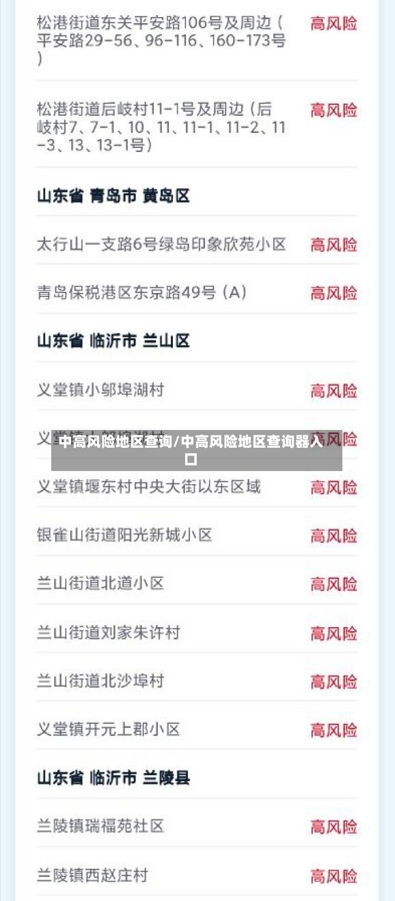 中高风险地区查询/中高风险地区查询器入口-第2张图片