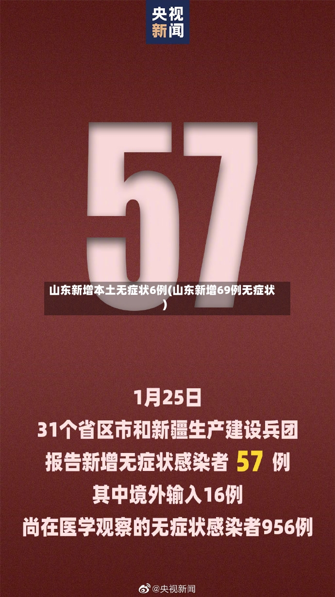 山东新增本土无症状6例(山东新增69例无症状)