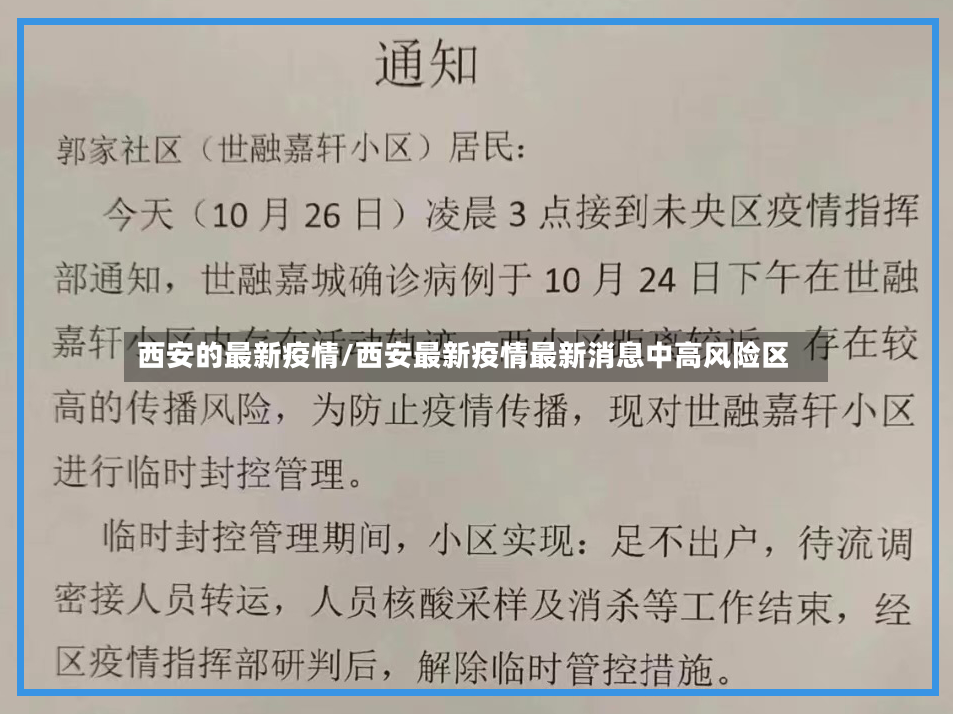 西安的最新疫情/西安最新疫情最新消息中高风险区-第2张图片