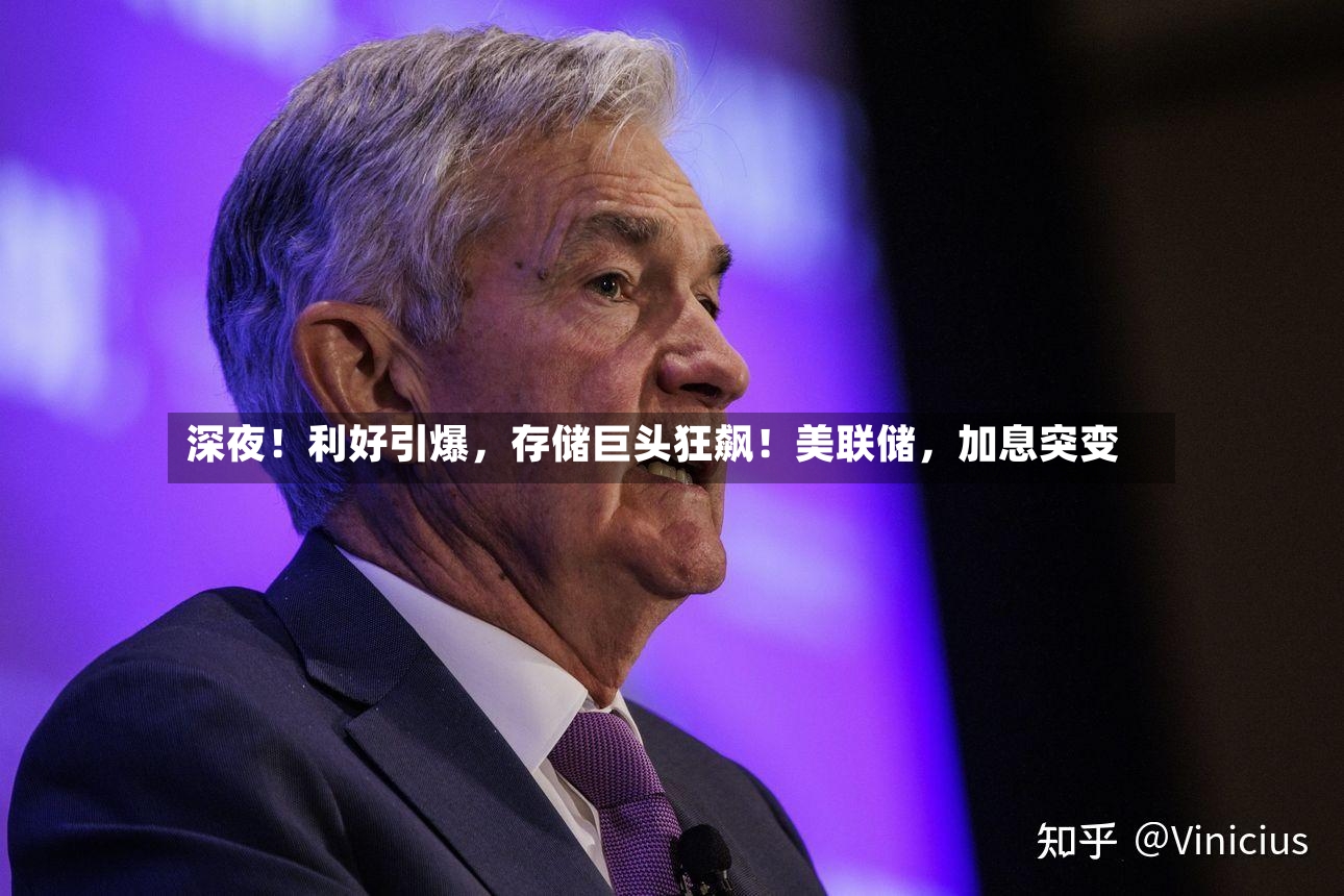 深夜！利好引爆	，存储巨头狂飙！美联储，加息突变-第2张图片