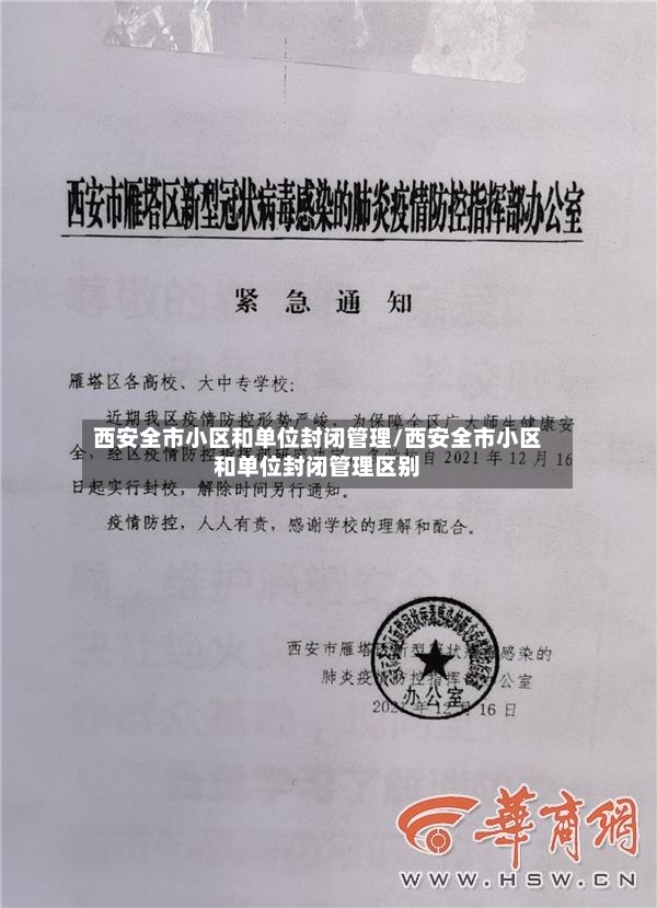西安全市小区和单位封闭管理/西安全市小区和单位封闭管理区别-第2张图片