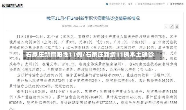 石家庄新增阳性11例/石家庄新增11例本土确诊-第2张图片