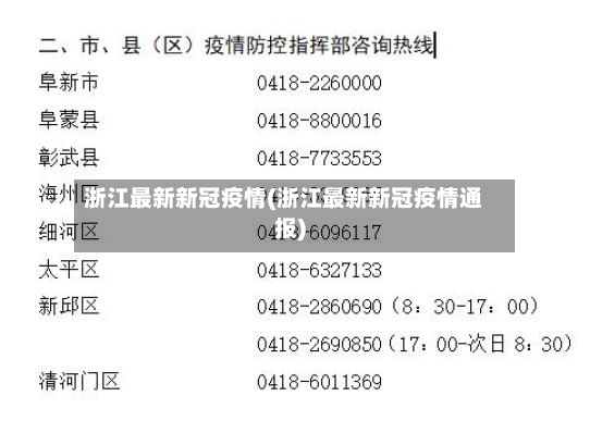 浙江最新新冠疫情(浙江最新新冠疫情通报)-第2张图片