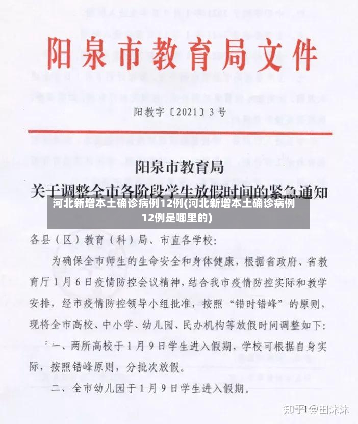 河北新增本土确诊病例12例(河北新增本土确诊病例12例是哪里的)