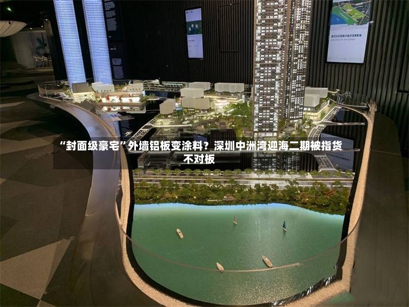 “封面级豪宅”外墙铝板变涂料？深圳中洲湾迎海二期被指货不对板-第2张图片